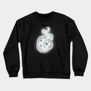 Ghost Flame White Crewneck Sweatshirt